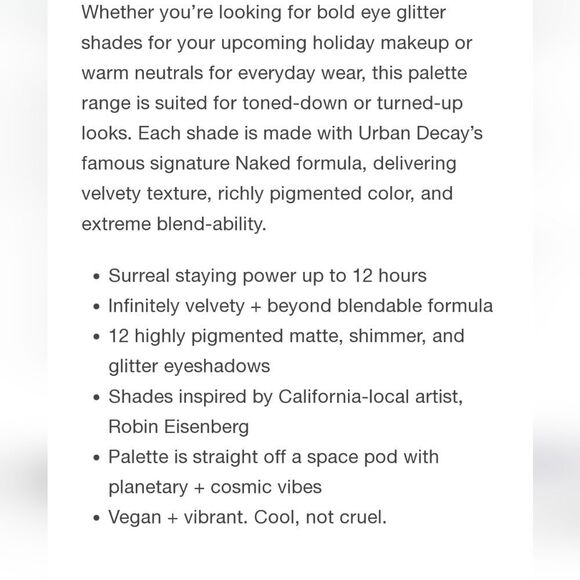 Urban Decay Naked  X Robin Eisenberg Eyeshadow Palette - Picture 11 of 13